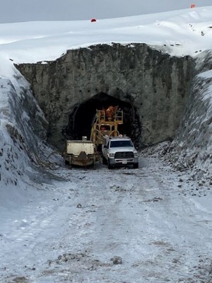 Picture 1 – Portal construction and Ramp Decline Excavation from Surface (CNW Group/Battle North Gold Corporation)