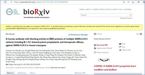 Experiment showed that Jemincare's neutralizing antibody JMB2002 would likely keep the potency against the South African mutant