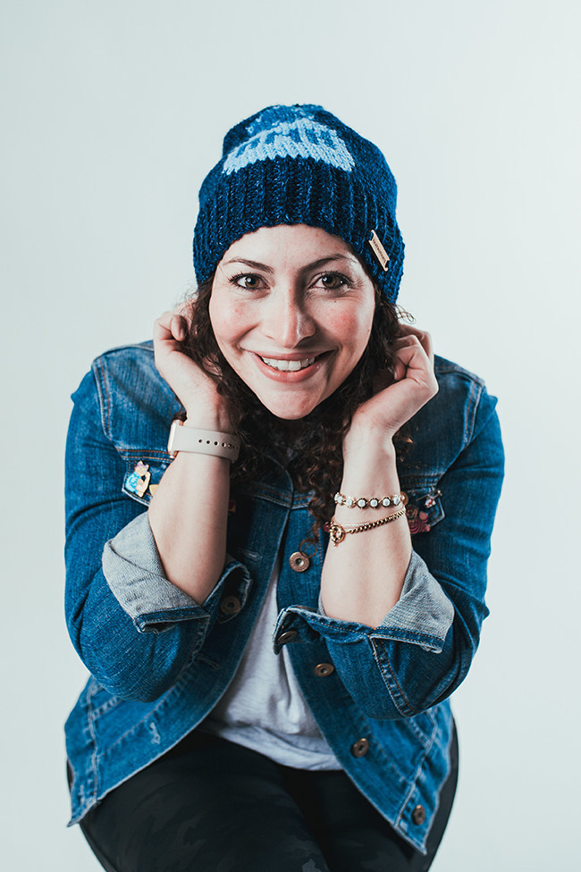 Shira Blumenthal, founder of #HatNotHate and Brand Ambassador for Lion Brand Yarn Company. (Photo by Francis LaMonica)