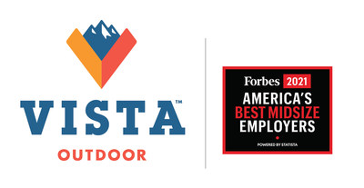 Vista Outdoor selected as Forbes Best Midsize Employer - 2021