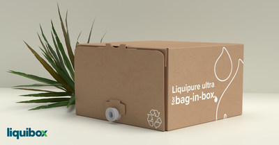 Sustainably simple. Liquipure ultra: recycle-ready flexible packaging from Liquibox now available for beverages.