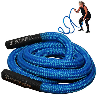 Hyperwear Hyper Rope® flexible metal core short unanchored battle rope