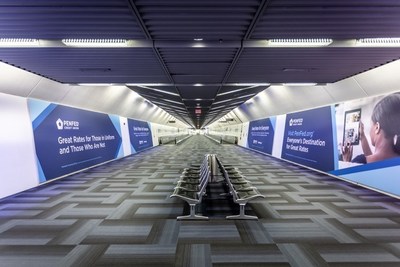 PenFed advertisements within the Washington Dulles International Airport