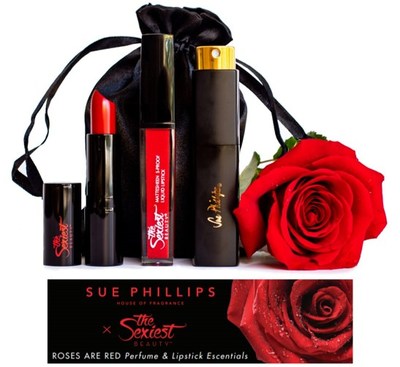 ROSES ARE RED IDEAL FOR VALENTINES DAY PERFUME  & LIPSTICK ESCENTIALS Great collaboration between two Beauty Entrepreneurs