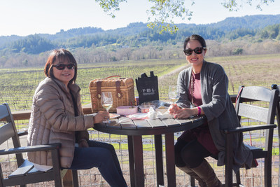 Outdoor seated tastings in Wine Country by Steve Knudsen