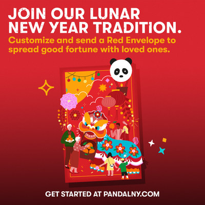 Panda Express launches new digital red envelope experience at www.PandaLNY.com.