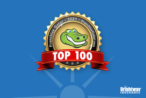 Brightway Insurance ranks 25th on Franchise Gator's 2021 Top 100 Franchises list