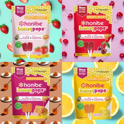 Honibe® launches HoneyPops™ the first pure honey throat lollipop for kids