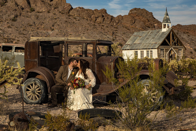 Get Married at a real Ghost Town Wedding Chapel. All inclusive packages available including minister, photographer, video of ceremony, flowers and free limo transportation.