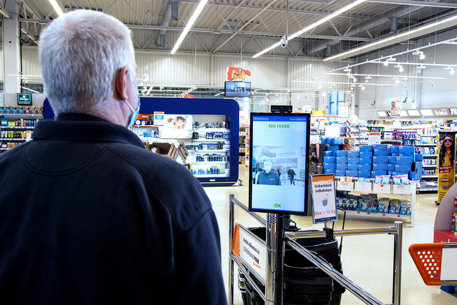 Viral Defense Touchless Automated Fever Measurement equipment is a quick and easy way to monitor shoppers in retail stores.