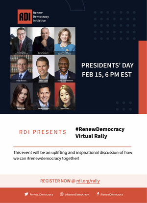 Alexander Vindman, Miles Taylor, Fmr. Rep. Barbara Comstock (R) and Other VIPs Join Forces for a Virtual Democracy Rally on Presidents' Day