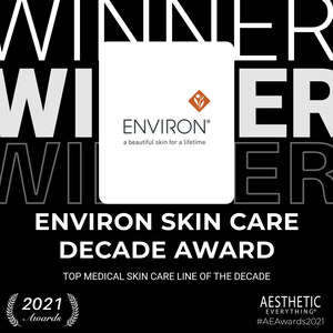 Environ® Skin Care Receives "Top Medical Skin Care of the Decade" and DermaConcepts receives "Top Medical Skin Care Distributor of the Decade" in the Aesthetic Everything® Aesthetic and Cosmetic Medicine Awards 2021