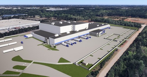 Rendering of the new state-of-the-art Dole Packaged Foods frozen fruit facility at 1273 Medline Place, McDonough, GA 30253