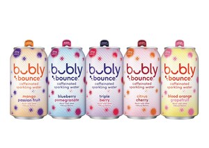 Sparkling Water Fans, Rejoice! bubly™ sparkling water Introduces bubly bounce™ -- Featuring Everything You Love About bubly Now With Just a Kick of Caffeine