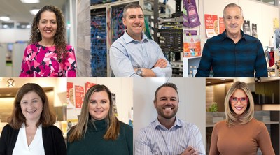 Pictured left to right: Elaine Rei Marques, Barry Silver, Jim Sharp, Natalya Fater, Kelly Pye, Brian Wyrostek, and Nicole Dominguez