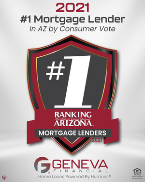 Geneva Financial Named #1 Mortgage Lender in 24th Annual 'Ranking Arizona' Poll by AZ Big Media