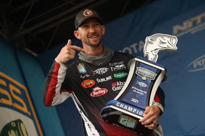 Bryan New, of Belmont, N.C., has won the 2021 AFTCO Bassmaster Elite at St. Johns River with a four-day total of 79 pounds, 7 ounces.