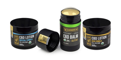 Cornbread Hemp's full line of CBD topical products are now USDA certified organic, including their CBD Balm, CBD Lotion for Skin, and CBD Lotion + Menthol.