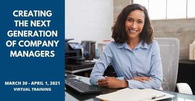 Business Development Resources (BDR) will be offering Creating the Next Generation of Company Managers, a three-day live virtual training March 30-April 1.