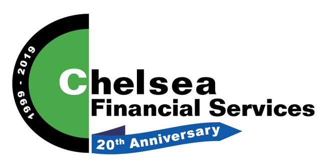 Chelsea Financial Services 20th Anniversary Logo