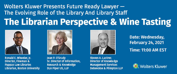Wolters Kluwer Convenes Industry Thought Leaders on the Future of the Law Library - Vimarsana News