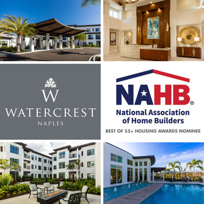 Watercrest Naples Assisted Living and Memory Care is a finalist in the National Association of Home Builders Best of 55+ Housing Awards for architectural design.  This marks Watercrest Naples' fourth award for senior living design in under a year.