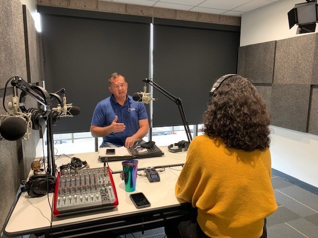 Dynamic Water Technologies COO Michael Boyko discusses the need for water conservation with Locally Grown in Arizona podcast producer Regina Revazova.