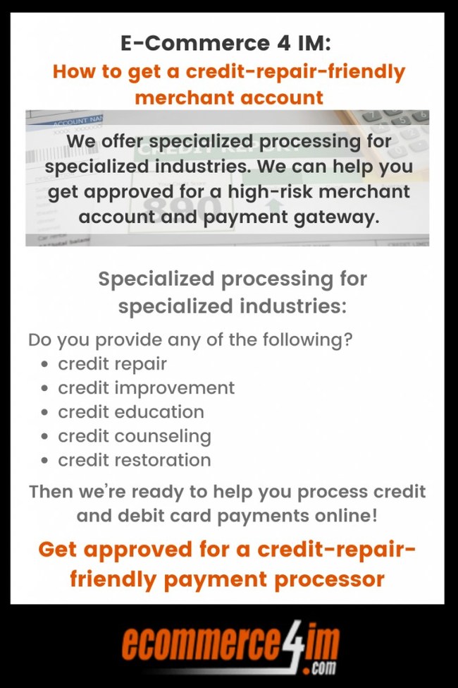E-Commerce4im Credit Repair Payment Processing