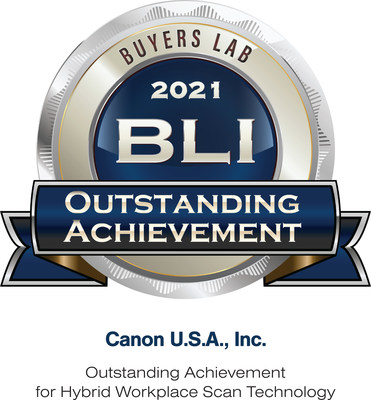 Canon U.S.A. Receives Eight Awards from Keypoint Intelligence, Including the BLI 2021 A4 Line of the Year and an Outstanding Achievement Award for Hybrid Workplace Scan Technology