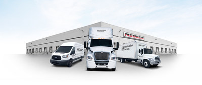 Three ASL trucks in front of Fastfrate facility (CNW Group/Fastfrate Group)