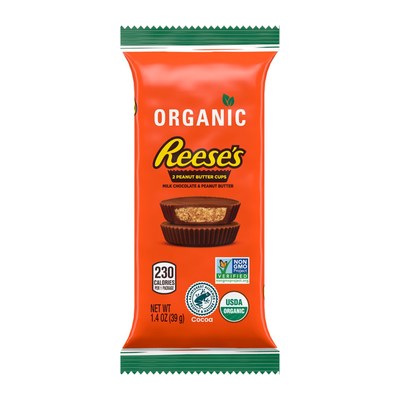 Organic Reese's Peanut Butter Cup in milk chocolate