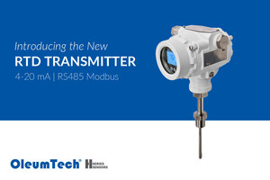 New RTD Transmitter Added to OleumTech® H Series Instrumentation Portfolio