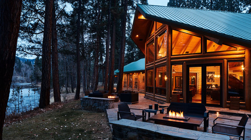 The Bitterroot Mile Club offers a luxury resort experience on the banks of Montana’s Bitterroot River to visitors seeking a unique, private getaway.