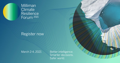 Register for the Milliman Climate Resilience Forum to hear 50+ global leaders discuss the cascading effects of climate change. March 2-4, 2021.