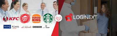 LogiNext, empresa global de tecnología del sector logístico, se asocia con AmRest, operador de franquicias de restaurantes multimarca líder en Europa (PRNewsfoto/LogiNext)