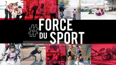 Le programme #ForceDuSport encourage les Canadiens  s'adonner  l'activit physique,  apprcier le grand air et  tre actifs. (Groupe CNW/Canadian Paralympic Committee (Sponsorships))
