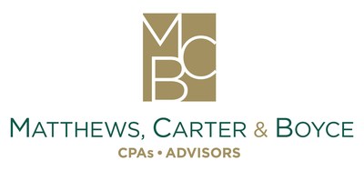 Matthews, Carter & Boyce, a leading accounting firm in the Washington, DC metro area, announces a new partnership with Sage Intacct, the customer satisfaction leader in cloud ERP software. (PRNewsfoto/Matthews, Carter & Boyce)
