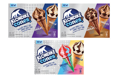 Klondike Cones come in 3 different multi-flavor box offerings: Nuts for Vanilla & Classic Chocolate, Classic Chocolate & Double Down Chocolate, and Vanilla Chillin' & Unicorn Dreamin' and are available in an 8-pack for a suggested retail price of $6.99 at major retailers nationwide.