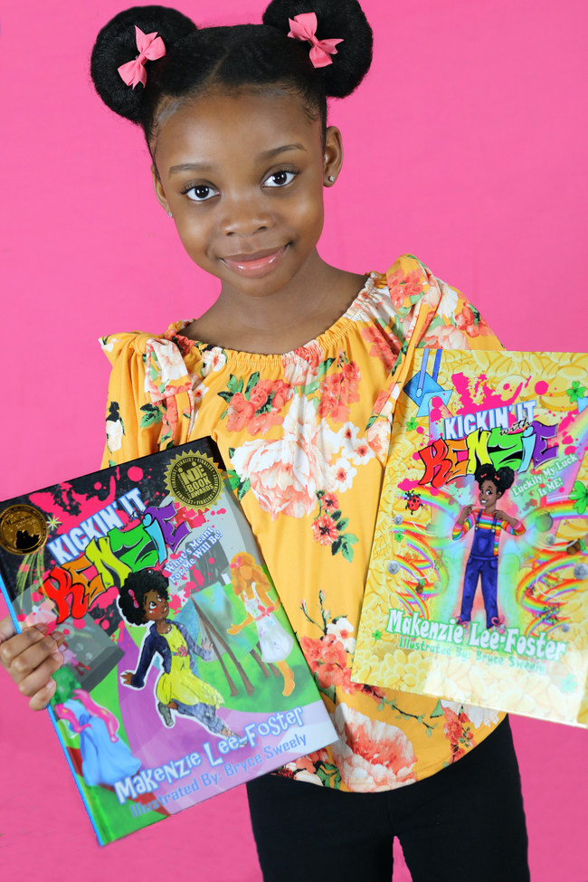 Mackenzie Lee Foster's first book, "Kickin It With Kenzie: What's Meant For Me Will Be" won a Moonbeam Award and was a finalist in the Indie Book Awards Alongside Kobe Bryant's 2 books.