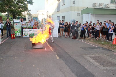 Win Time demonstrated plant based fire extinguishing efficacy in NoWA annual meeting in Taiwan.