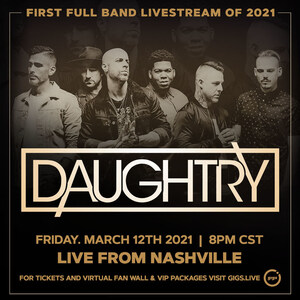 Daughtry Embraces the Next Frontier of Live Music with Gigs Live Interactive Livestream