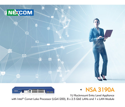 NEXCOM NSA 3190A Designed with 2.5G Ethernet for Wi-Fi 6