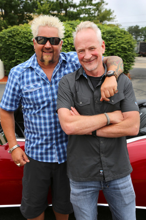 Guy Fieri & Citizen Pictures' Frank Matson, pictured here, are co-directors of Restaurant Hustle 2020: All on the Line. Food Network has greenlit a sequel to this critically acclaimed documentary, picking up with the same four chefs in January 2021 as they struggle to get back to a full house again.
