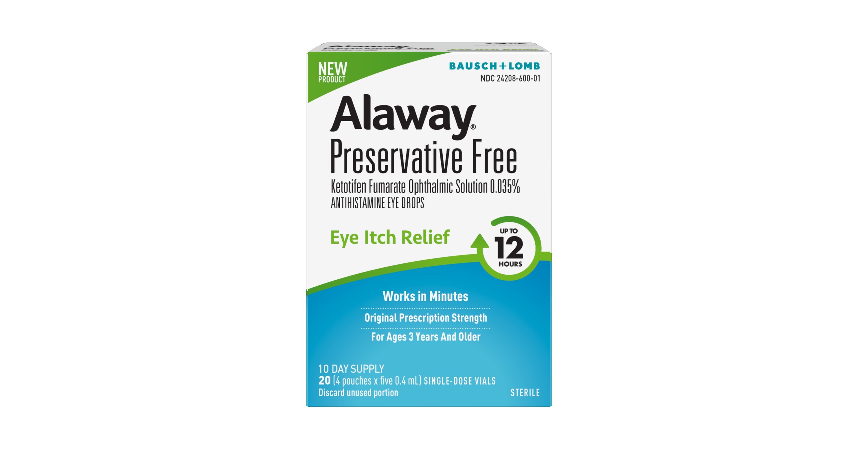 Bausch + Lomb Launches Alaway® Preservative Free Antihistamine Eye Drops