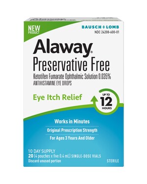 Bausch + Lomb Launches Alaway® Preservative Free Antihistamine Eye Drops