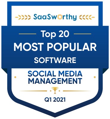 Socialbakers Recognized as the 'Most Popular Social Media Management Software' by SaaSworthy