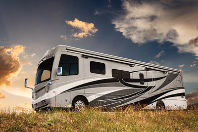 The Discovery LXE from Fleetwood RV was named "Type A Diesel Motorhome of the Year" by RV News and "Top 10 RV" from RVBusiness.