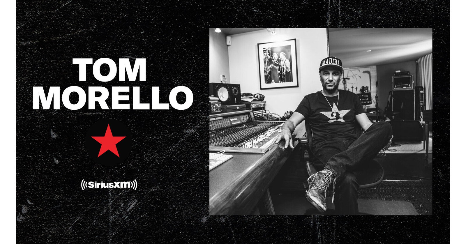 Hear Tom Morello Across SiriusXM, with New Streaming Channels, Weekly Show  and Podcast