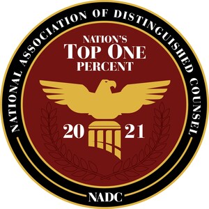 Attorney Douglas Borthwick Selected to the 2021 Nation's Top One Percent