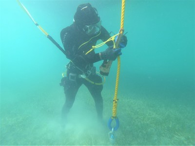 Sea & Shoreline Diver Installing Buoy in John Pennekamp Coral Reef State Park